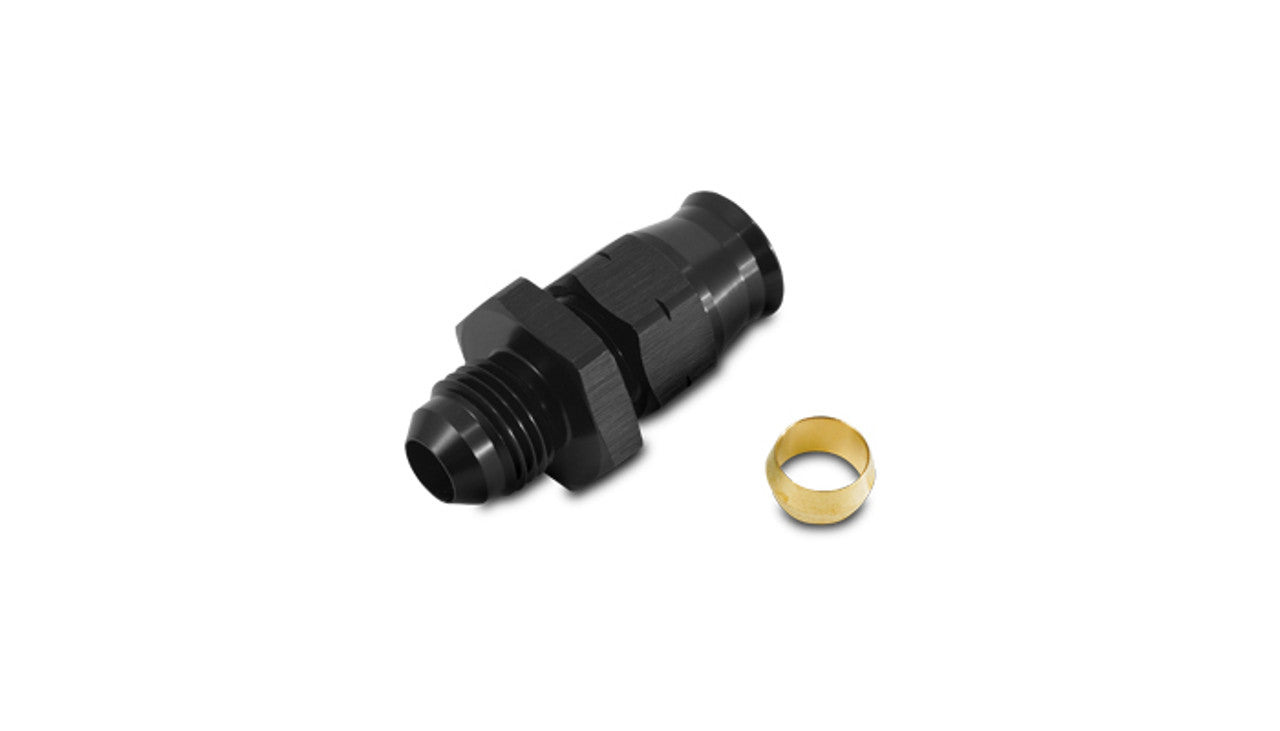 Vibrant -6AN Male to 5/16in Tube Adapter Fitting w/ Brass Olive Insert (16455)