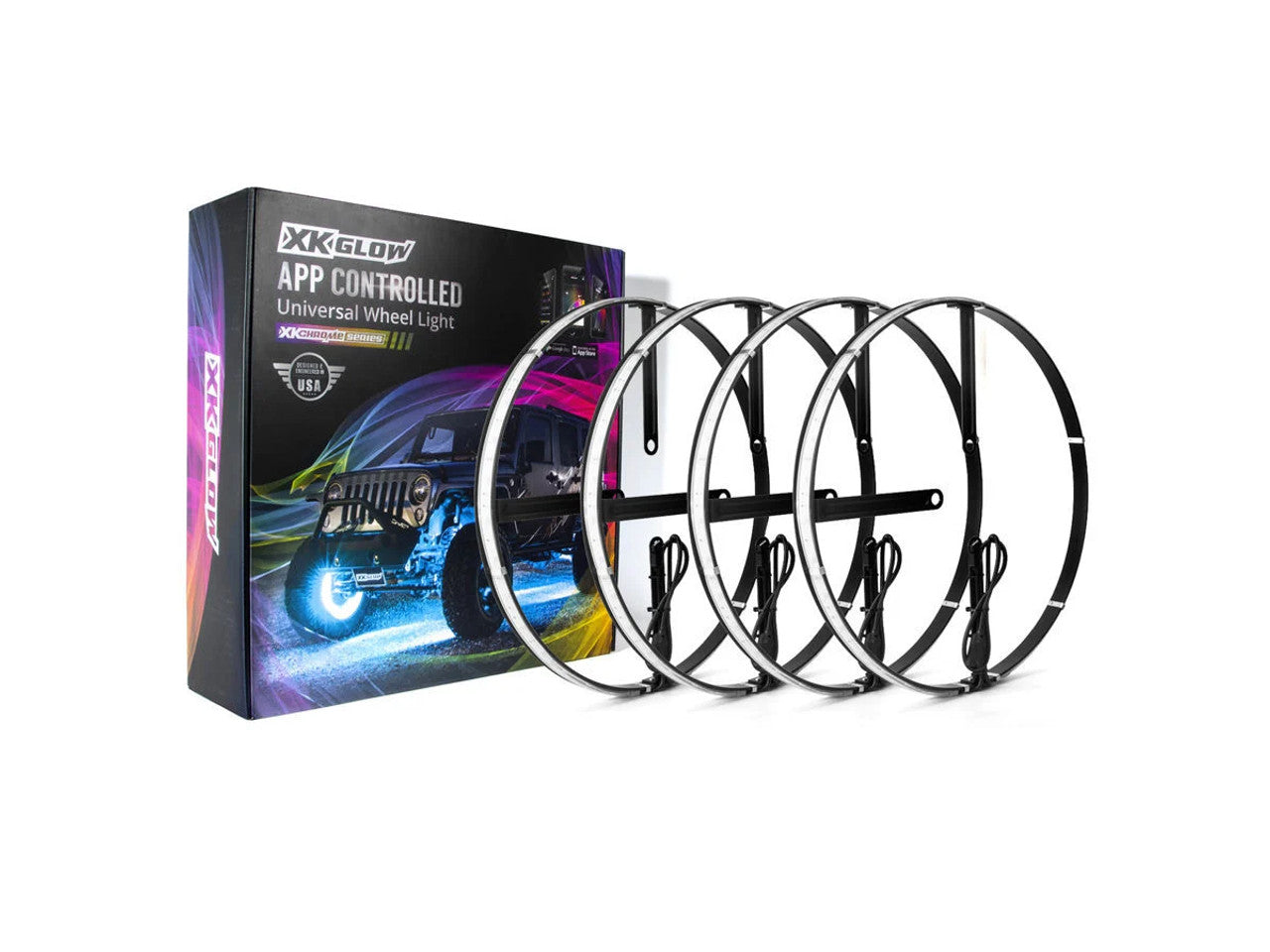 XK Glow XKalpha RGBW Wheel Ring Light Kit (NO CONTROLLER)