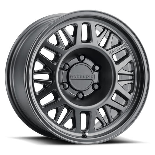 Raceline 451B Ryno TR 18x9in / 6X139.7 BP / 0mm Offset / 106.1mm Bore - Satin Black