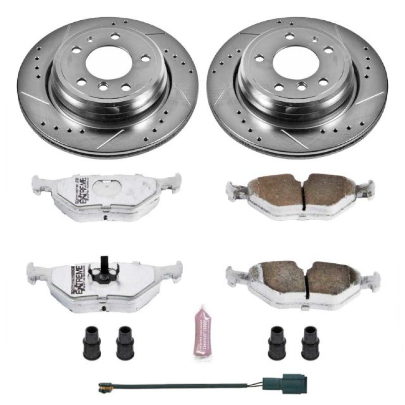 Power Stop 94-95 BMW 540i Rear Z26 Street Warrior Brake Kit PowerStop