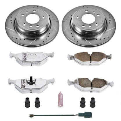 Power Stop 94-95 BMW 540i Rear Z26 Street Warrior Brake Kit PowerStop