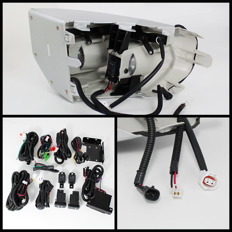 Spyder Toyota FJ Cruiser 07-14 Fog Lights W LED Daytime Running Lights w/swch- Clear FL-DRL-TFJ07-C SPYDER
