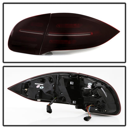 Spyder Porsche Cayenne 958 11-14 LED Tail Lights - Sequential Signal - Red Smoke SPYDER
