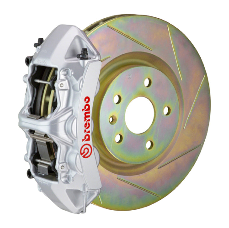 Brembo 10-15 Camaro V6 Front GT BBK 6 Piston Cast 355x32 1pc Rotor Slotted Type-1-Silver Brembo