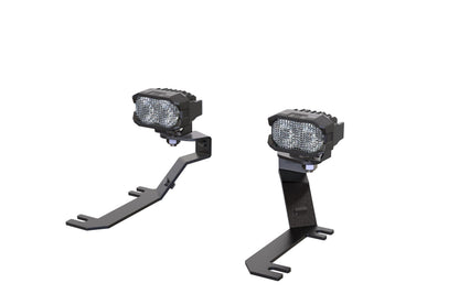 Morimoto 2Banger Ditch Light Kit: 2019+ Sierra 1500 (HXB Yellow Combo Beam)