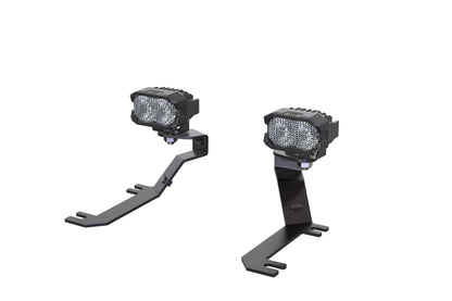 Morimoto 2Banger Ditch Light Kit: 2019+ Sierra 1500 (HXB Yellow Spot Beam)