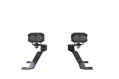 Morimoto 2Banger Ditch Light Kit: 2019+ Sierra 1500 (NCS Yellow Combo Beam)