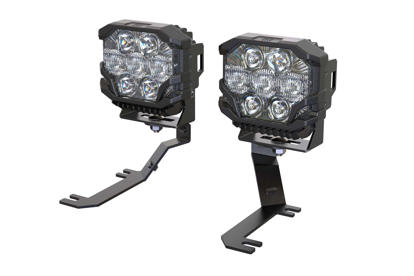 Morimoto BigBanger Ditch Light Kit: 2019+ Sierra 1500 (HXB Yellow Spot Beam)