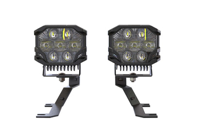 Morimoto BigBanger Ditch Light Kit: 2019+ Sierra 1500 (HXB White Combo Beam)