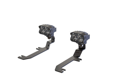 Morimoto 2Banger Ditch Light Kit: 2020+ Silverado HD (HXB Yellow Combo Beam)