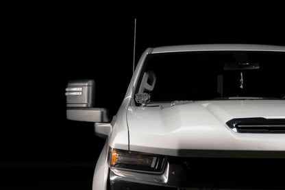 Morimoto 2Banger Ditch Light Kit: 2020+ Silverado HD (HXB Yellow Spot Beam)