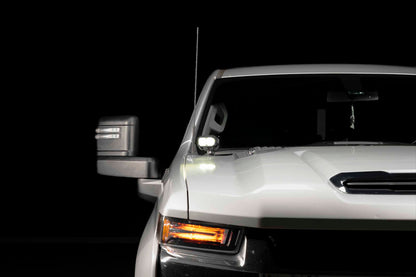 Morimoto 2Banger Ditch Light Kit: 2020+ Silverado HD (HXB Yellow Spot Beam)
