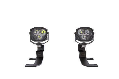 Morimoto 4Banger Ditch Light Kit: 2020+ Silverado HD (NCS White SAE Wide Beam)