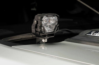 Morimoto 4Banger Ditch Light Kit: 2020+ Silverado HD (HXB Yellow Spot Beam)