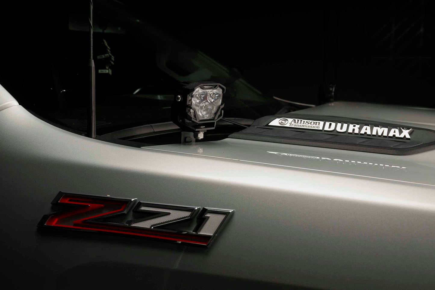 Morimoto 4Banger Ditch Light Kit: 2020+ Silverado HD (HXB White Spot Beam)
