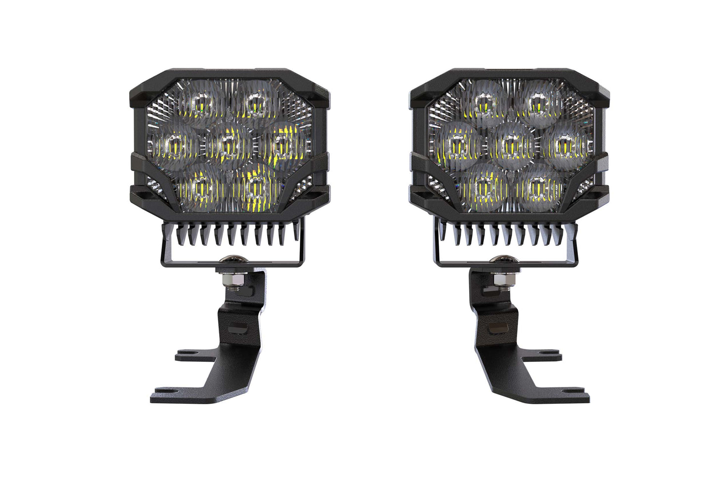 Morimoto BigBanger Ditch Light Kit: 2020+ Silverado HD (HXB Yellow Spot Beam)