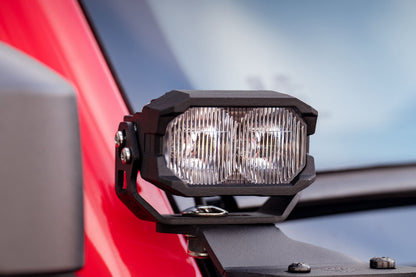 Morimoto 2Banger Ditch Light Kit: 2021+ Bronco Sport (NCS Yellow Spot Beam)