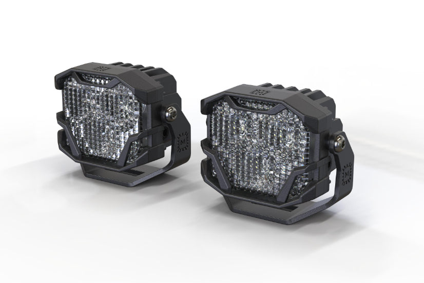 Morimoto 4Banger Ditch Light Kit: 2021+ Bronco Sport (HXB White SAE Wide Beam)