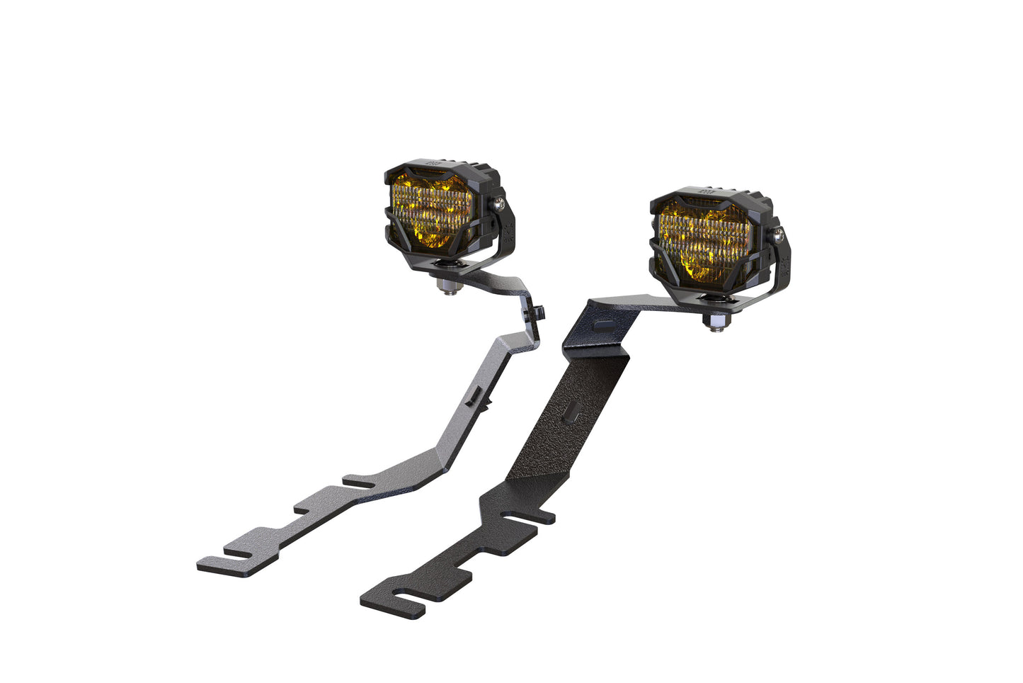 Morimoto 4Banger Ditch Light Kit: 2019+ Ram 1500 (HXB Yellow Flood Beam)