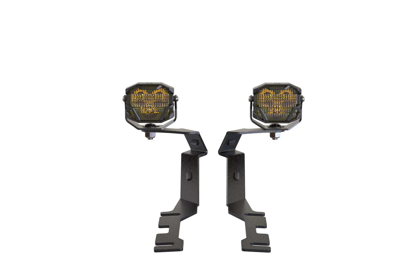Morimoto 4Banger Ditch Light Kit: 2019+ Ram 1500 (HXB Yellow Flood Beam)