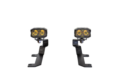 Morimoto 2Banger Ditch Light Kit: 2019+ Silverado 1500 (NCS White SAE Wide Beam)