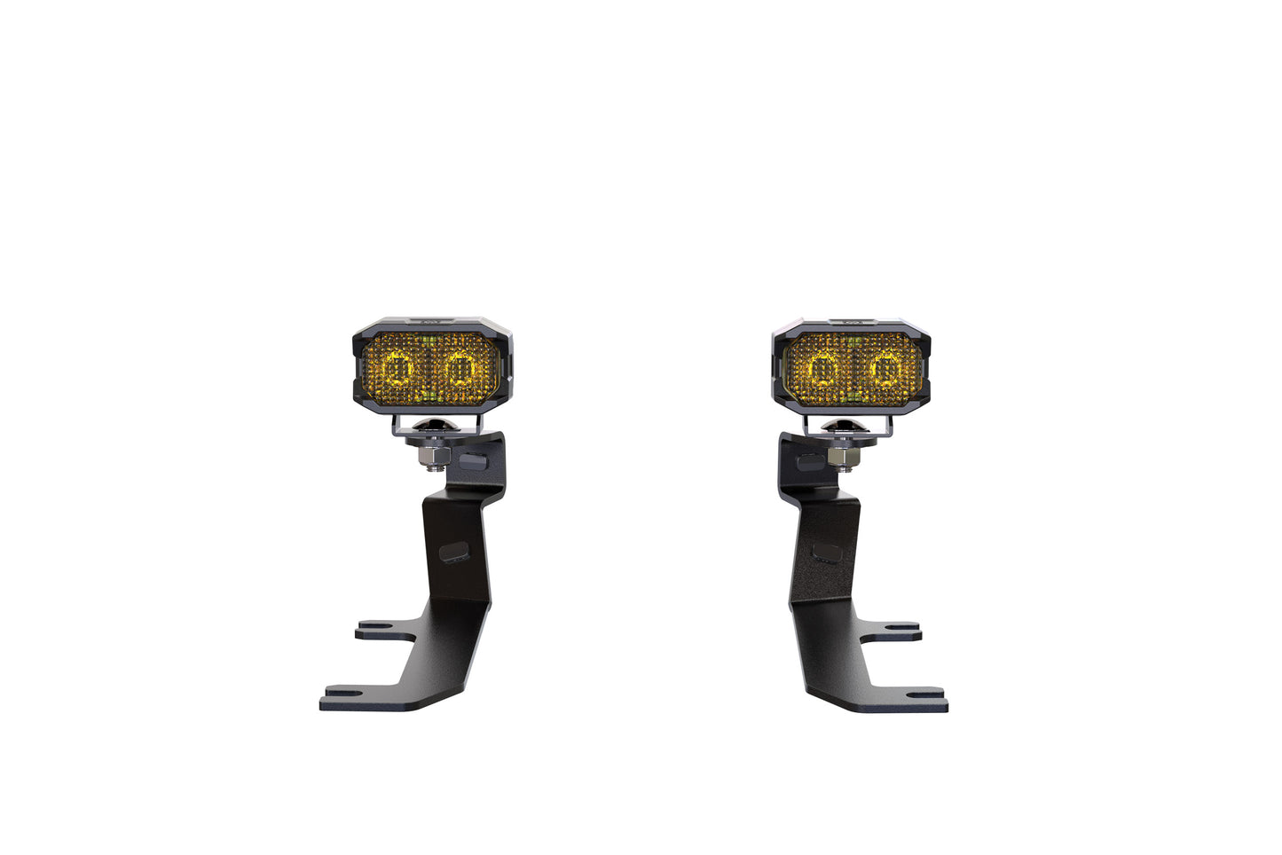 Morimoto 2Banger Ditch Light Kit: 2020+ Sierra HD (NCS Yellow Spot Beam)