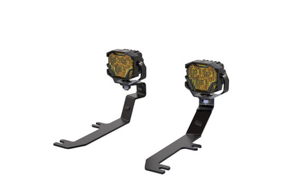 Morimoto 4Banger Ditch Light Kit: 2020+ Sierra HD (NCS Yellow SAE Wide Beam)