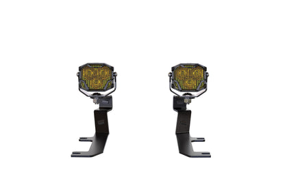 Morimoto 4Banger Ditch Light Kit: 2020+ Sierra HD (NCS Yellow Combo Beam)