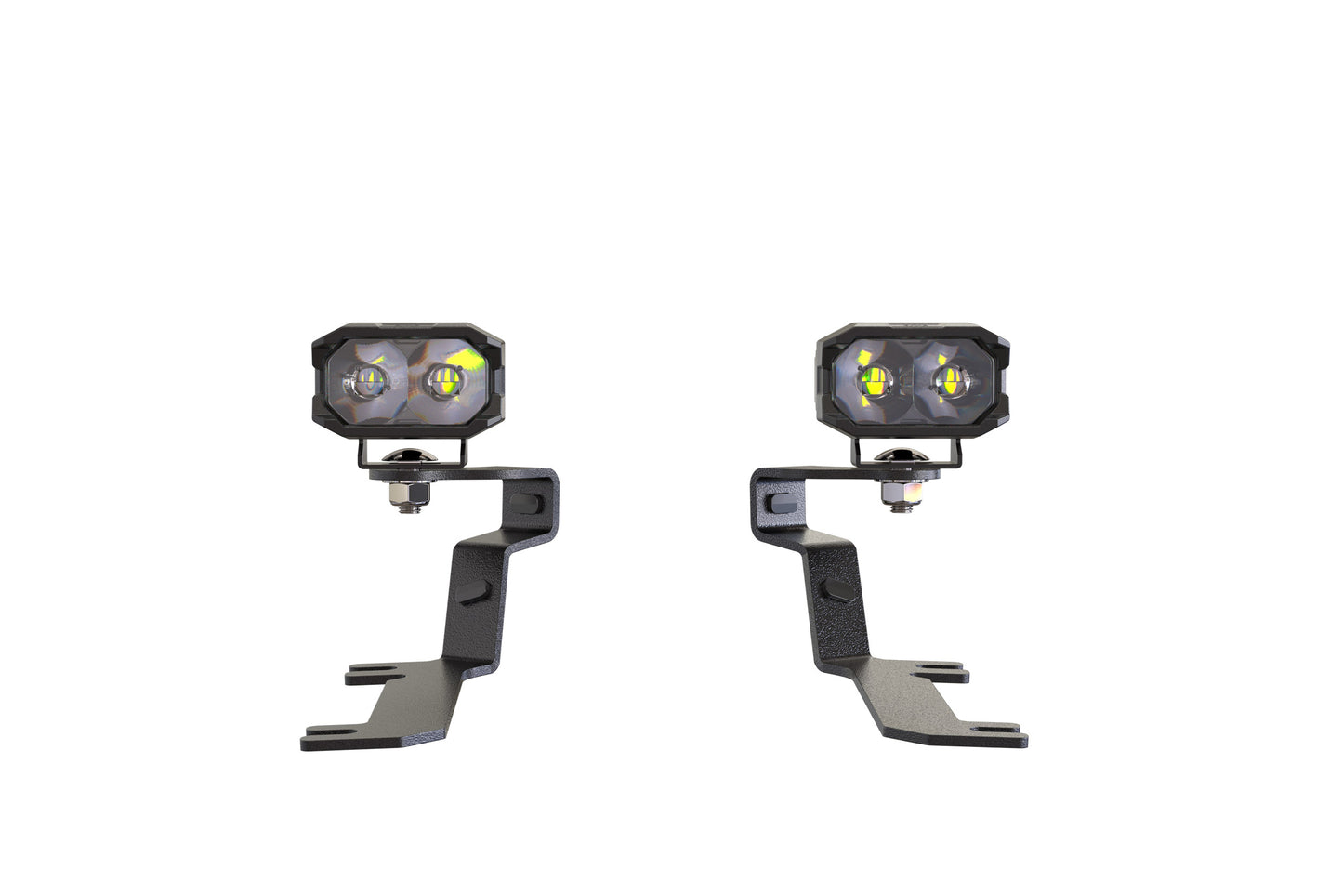 Morimoto 2Banger Ditch Light Kit: 15-17 Ford Mustang (HXB Yellow Flood Beam)