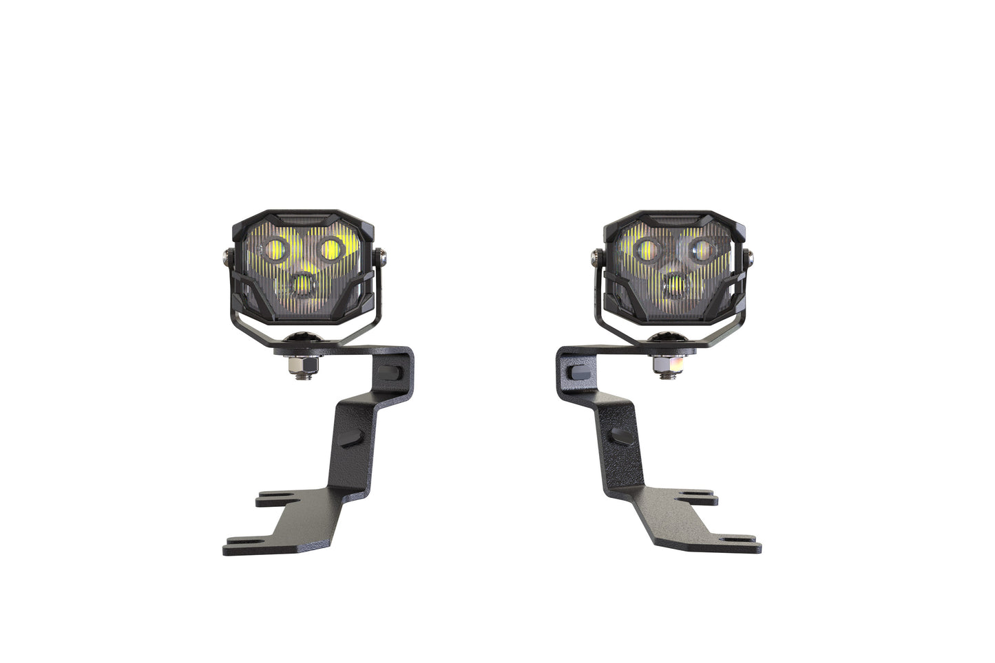 Morimoto 4Banger Ditch Light Kit: 15-17 Ford Mustang (NCS White SAE Wide Beam)