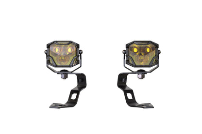 Morimoto 4Banger Ditch Light Kit: 09-21 Nissan 370Z (NCS Yellow Flood Beam)