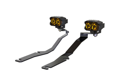Morimoto 2Banger Ditch Light Kit: 08-23 Dodge Challenger (NCS Yellow SAE Wide Beam)
