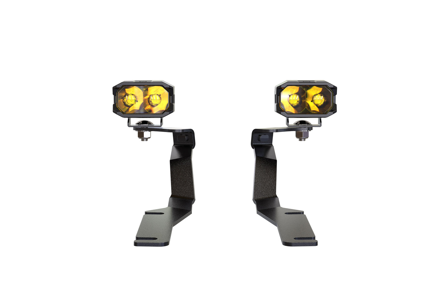 Morimoto 2Banger Ditch Light Kit: 08-23 Dodge Challenger (NCS Yellow SAE Wide Beam)