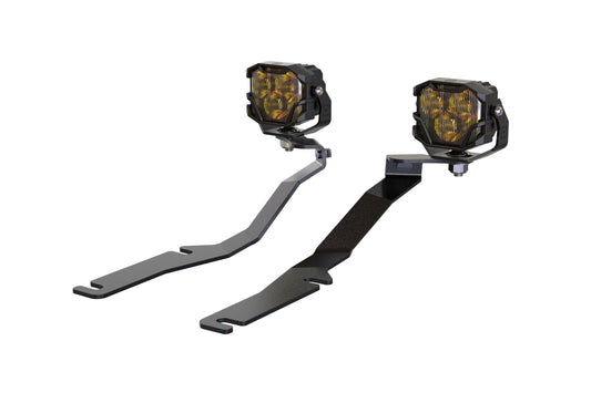 Morimoto 4Banger Ditch Light Kit: 08-23 Dodge Challenger (HXB Yellow Flood Beam)
