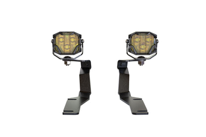 Morimoto 4Banger Ditch Light Kit: 08-23 Dodge Challenger (HXB White Flood Beam)