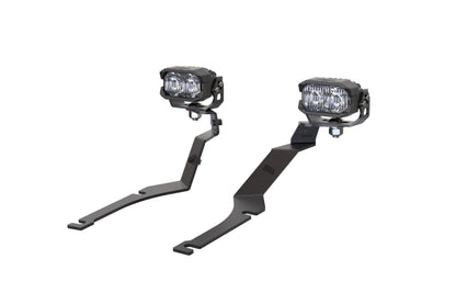 Morimoto 2Banger Ditch Light Kit: 15-23 Dodge Charger (NCS Yellow SAE Wide Beam)