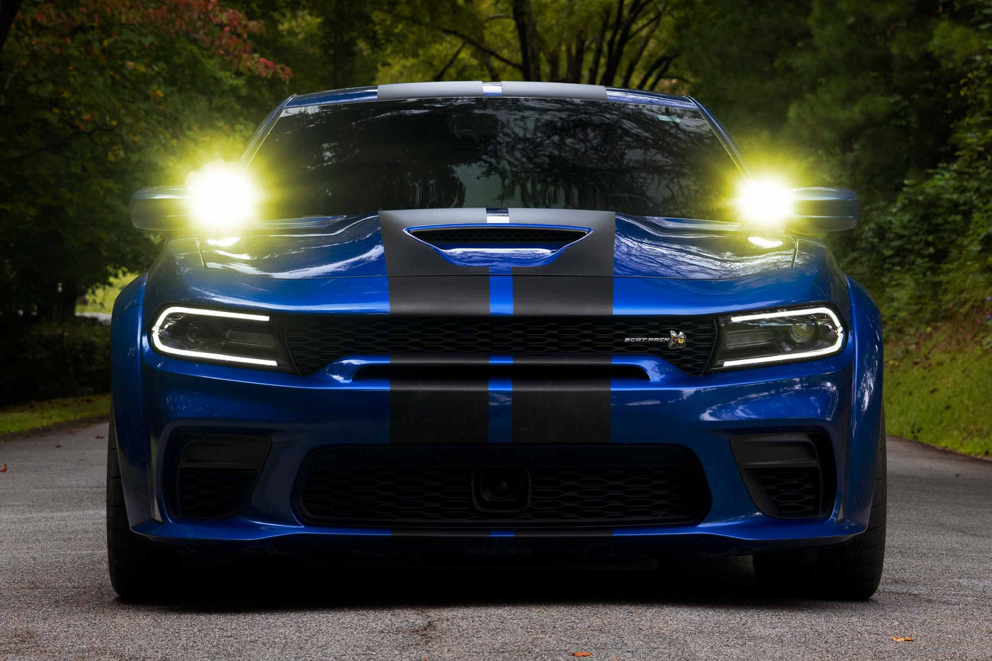Morimoto 2Banger Ditch Light Kit: 15-23 Dodge Charger (NCS White Spot Beam)