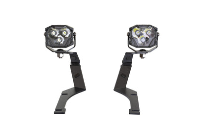 Morimoto 4Banger Ditch Light Kit: 15-23 Dodge Charger (NCS White SAE Wide Beam)