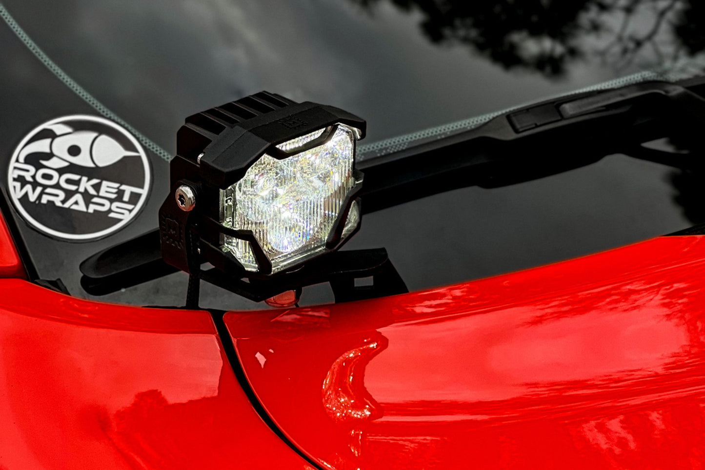 Morimoto 4Banger Ditch Light Kit: 15-23 Dodge Charger (HXB White SAE Wide Beam)