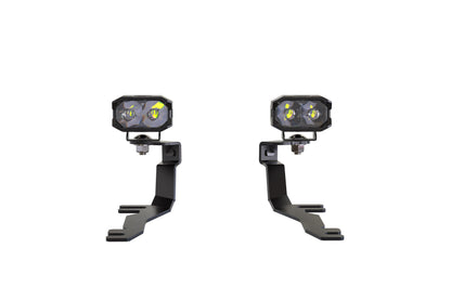 Morimoto 2Banger Ditch Light Kit: 2024+ Ford Mustang (NCS Yellow Flood Beam)