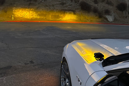 Morimoto 2Banger Ditch Light Kit: 2024+ Ford Mustang (NCS Yellow Flood Beam)