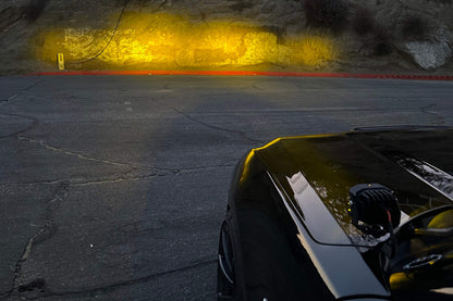 Morimoto 4Banger Ditch Light Kit: 2024+ Ford Mustang (NCS Yellow SAE Wide Beam)