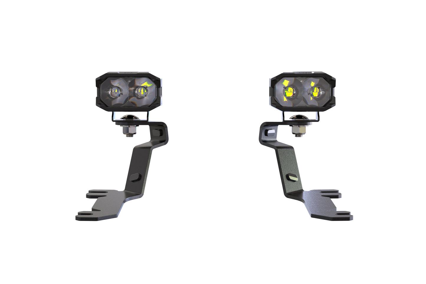 Morimoto 2Banger Ditch Light Kit: 18-23 Ford Mustang (NCS White SAE Wide Beam)