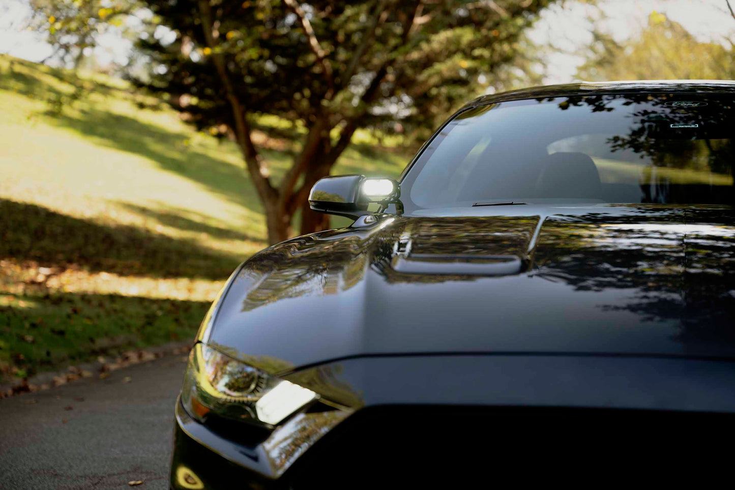 Morimoto 2Banger Ditch Light Kit: 18-23 Ford Mustang (HXB Yellow Combo Beam)