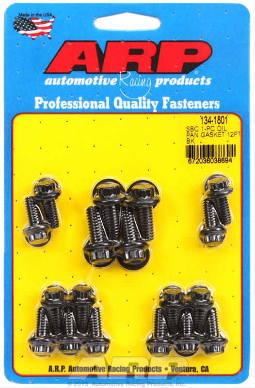 ARP SB Chevy 1-pc Oil Pan Gasket 12pt Bolt Kit