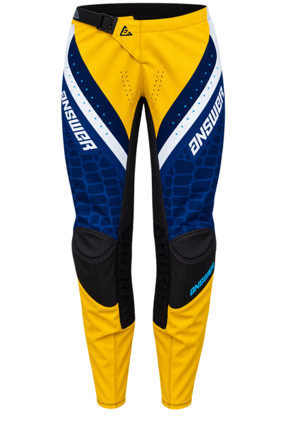 Answer  Syncron Raceday Pants Yellow/Navy/Cyan/White Size - 28