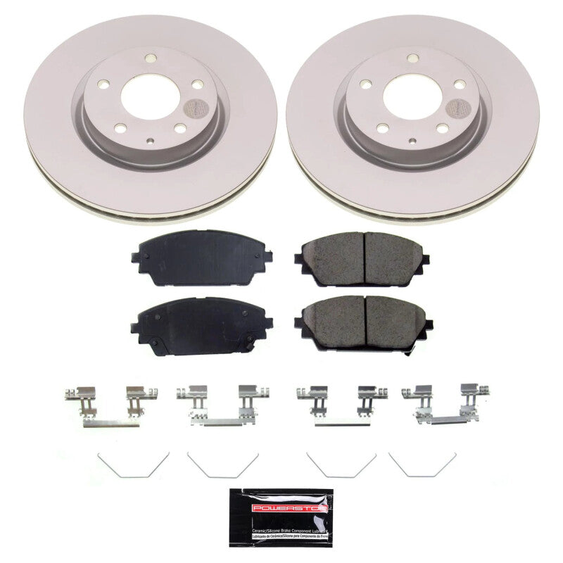 Power Stop 19-23 Mazda 3 Front Z17 Coated Brake Kit PowerStop