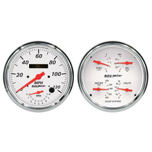 Load image into Gallery viewer, Autometer Arctic White Quad &amp; Tach/Speedo 5in. - 2 pc.