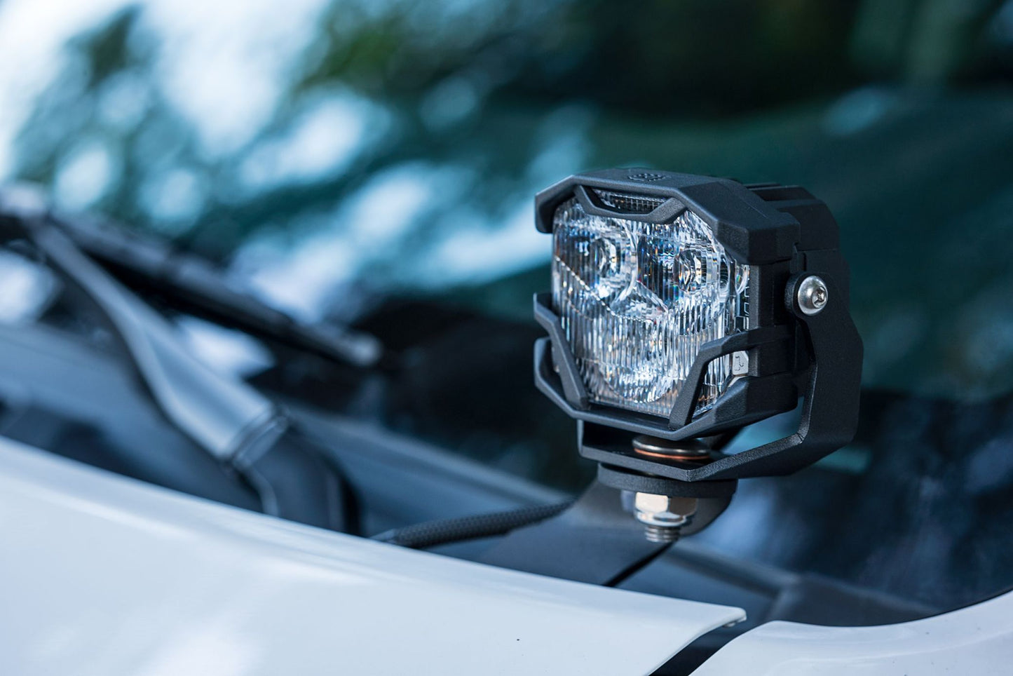 Morimoto 4Banger Ditch Light Kit: 15-20 Yukon (NCS Yellow Flood Beam)