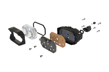 Morimoto 2Banger Ditch Light Kit: 15+ Colorado (HXB White Flood Beam)